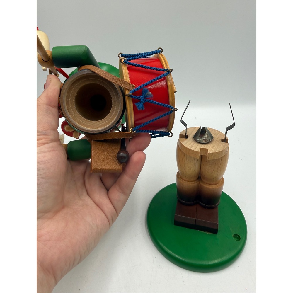 Steinbach Oktoberfest Smoker Music Box Ein Prosit West Germany Wooden Folk Art - Picture 7 of 8